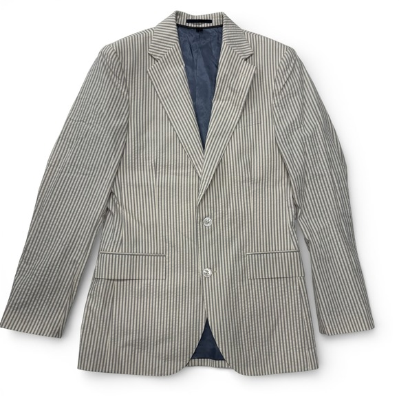 J Crew Ludlow Blazer Mens 36R Striped Japanese Seersucker G7736 NWT